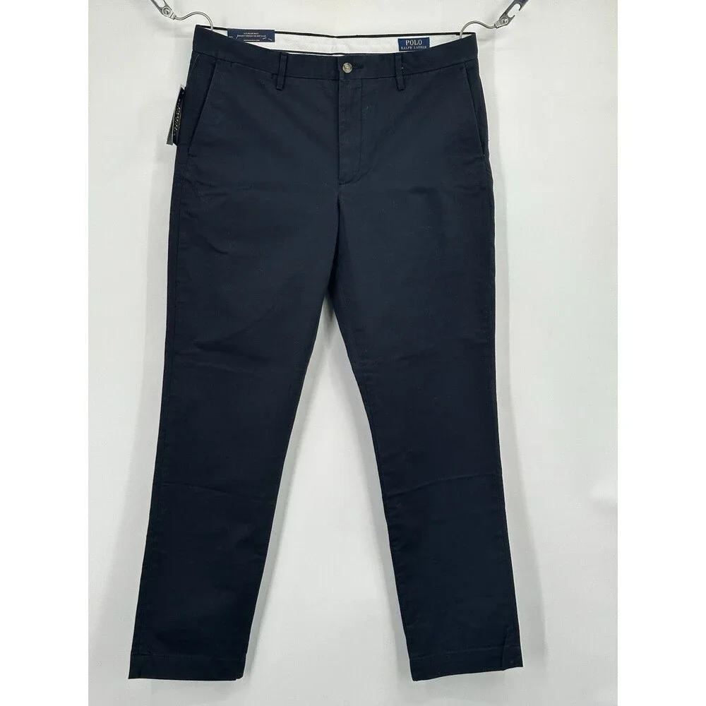 NEW Polo Ralph Lauren~35x32~Men's Navy Stretch straight  Fit Pants $98 NWT